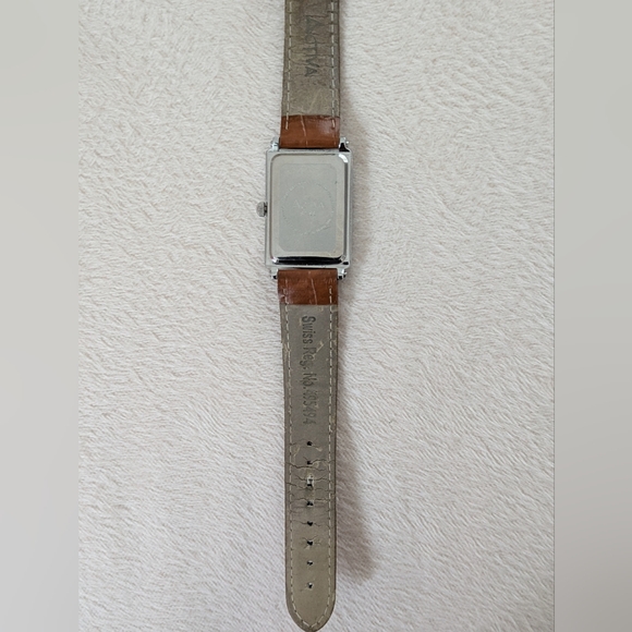 Activa Swiss Silver Watch with Brown Leather Strap - Picture 8 of 10